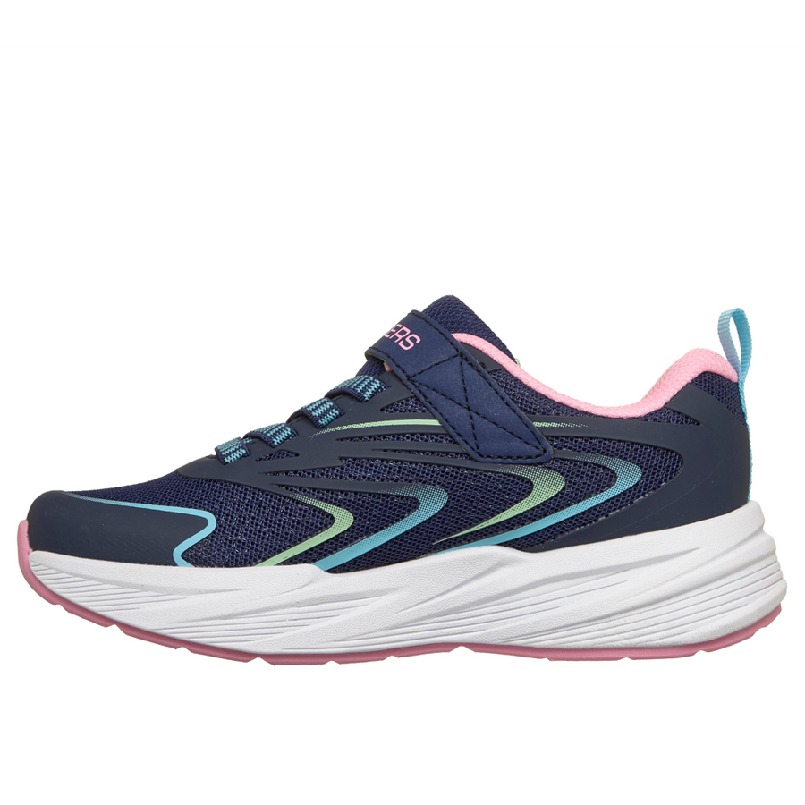 Skechers 303882l Girls Trainer-Navy Multi