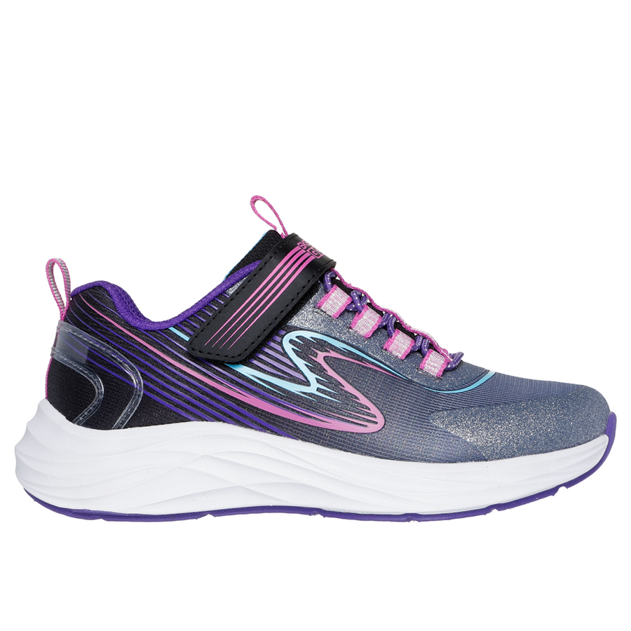 Skechers 303920L Girls Trainer-Black Multi