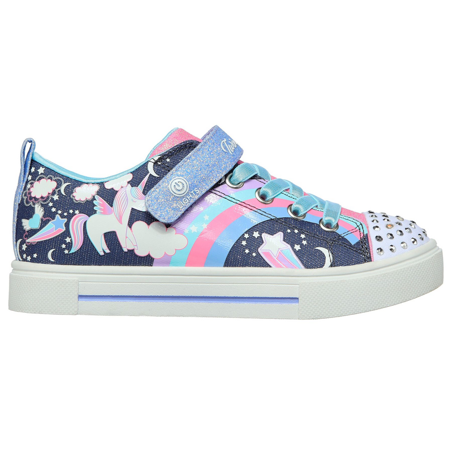 Skechers 314789 Girls Canvas-Navy Multi