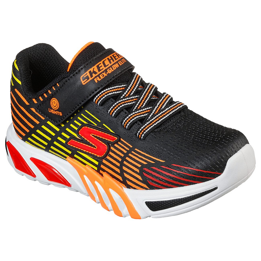 Skechers 400135 Boys Trainer-Black Multi