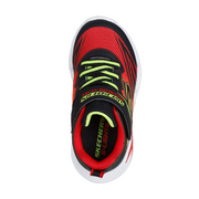 Skechers 400139l Boys Trainer-Black/Red