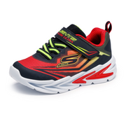 Skechers 400139l Boys Trainer-Black/Red