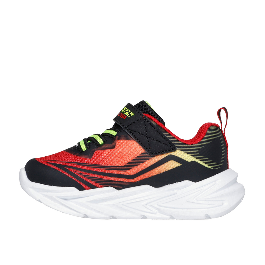 Skechers 400139l Boys Trainer-Black/Red