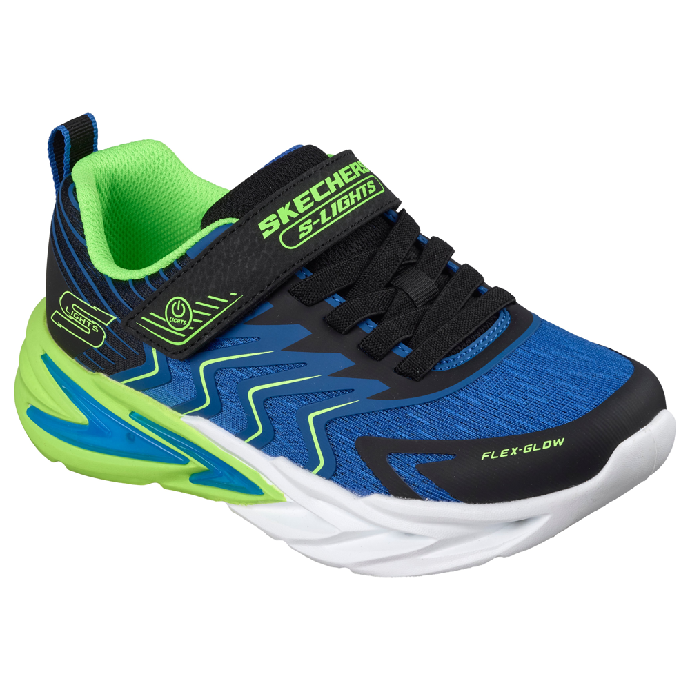 Skechers 400141lc Boys Trainer-Blue/Lime