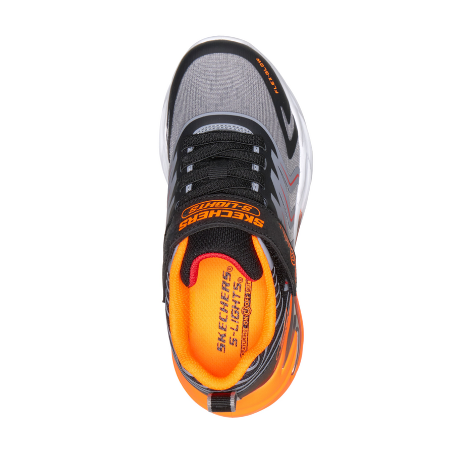 Skechers 400141nc Boys Trainer-Black/Charcoal