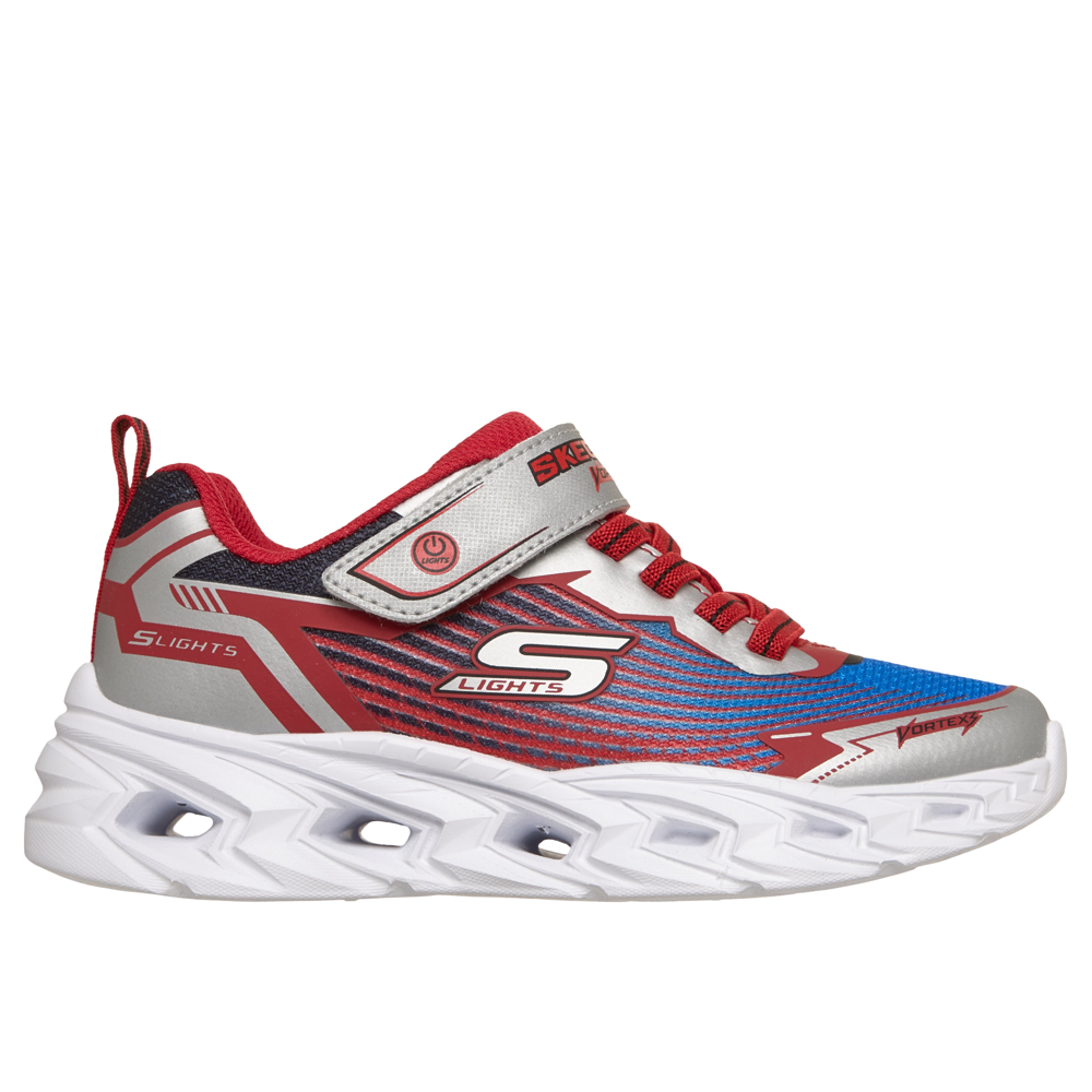 Skechers 400590l Boys' Trainer-Silver Multi