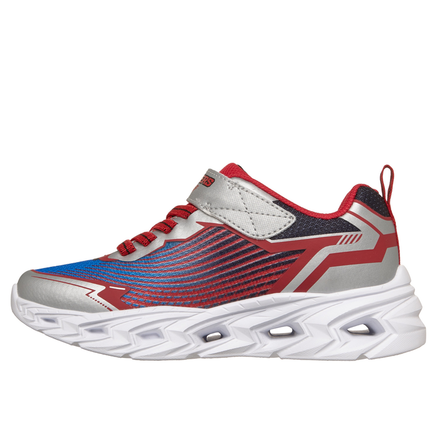 Skechers 400590l Boys' Trainer-Silver Multi