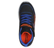 Skechers 400603L Boys Trainer-Blue/Orange