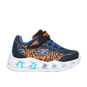 Skechers 400603N Boys Trainer-Blue/Orange