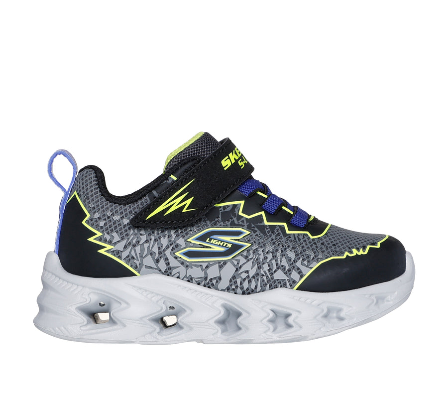 Skechers 400603N Boys Trainer-Black/Yellow