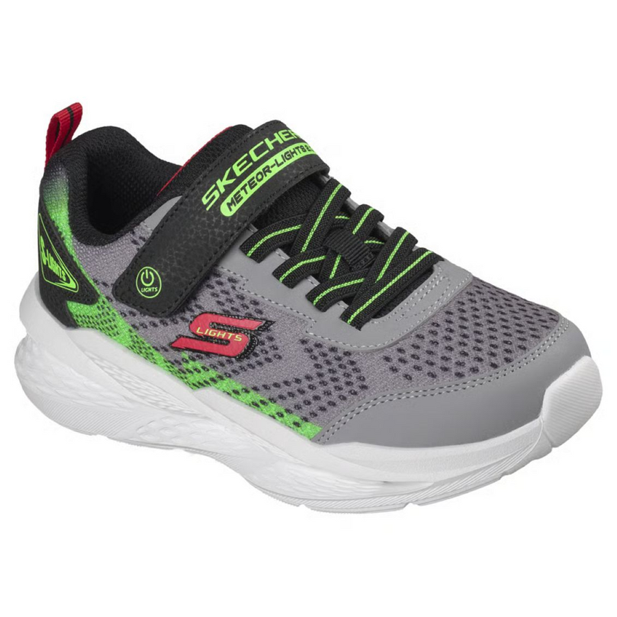 Skechers 401490l Boys' Trainer-Grey/Black