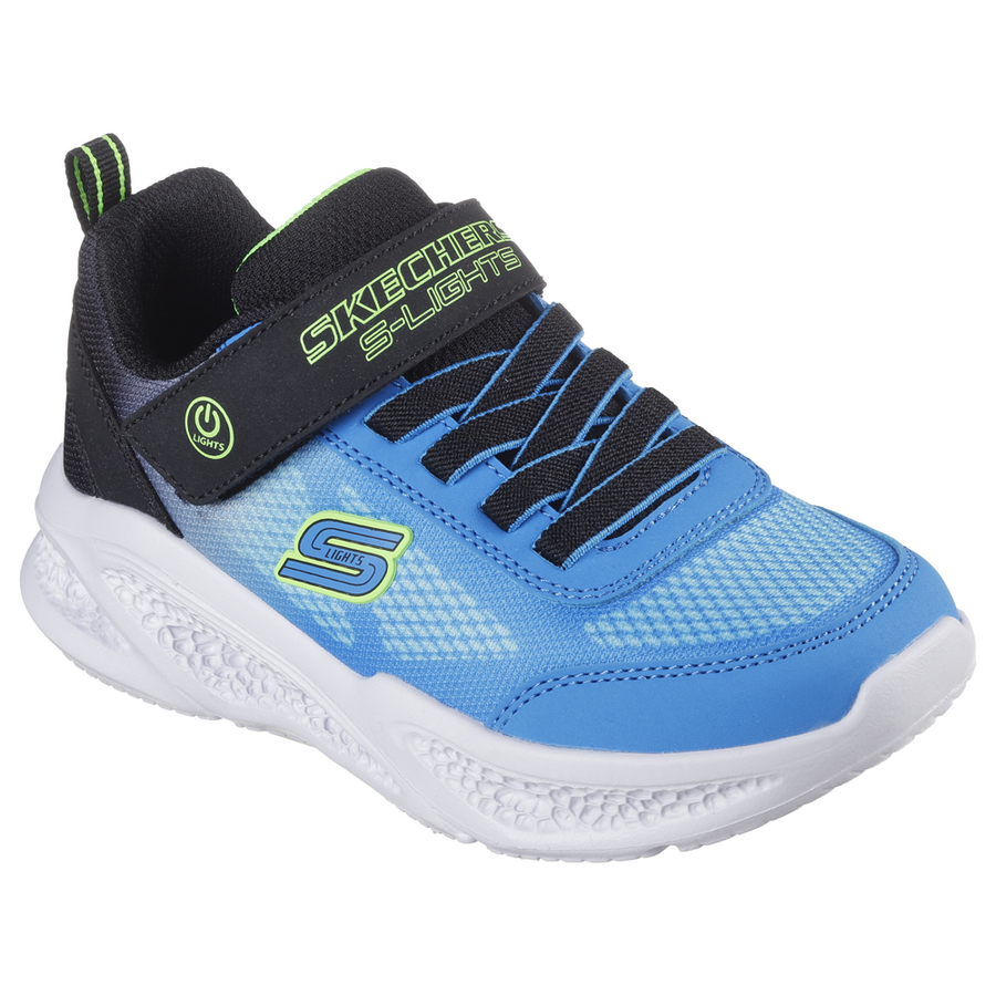 Skechers 401495L Boys Trainer-Black/Blue