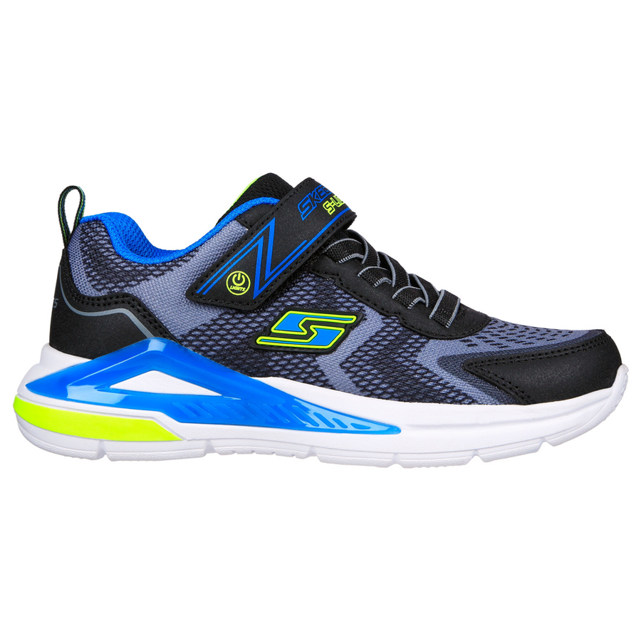 Skechers 401660 Boys Trainer-Blk/Yel/Blue