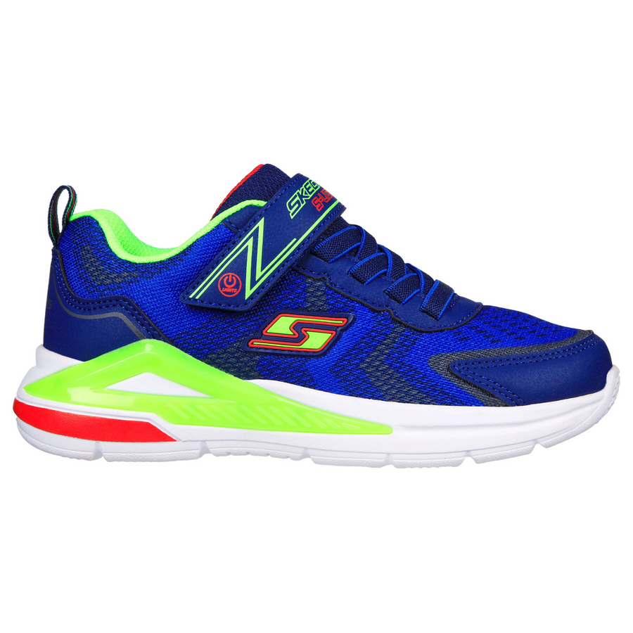 Skechers 401660 Boys Trainer-Navy/Lime