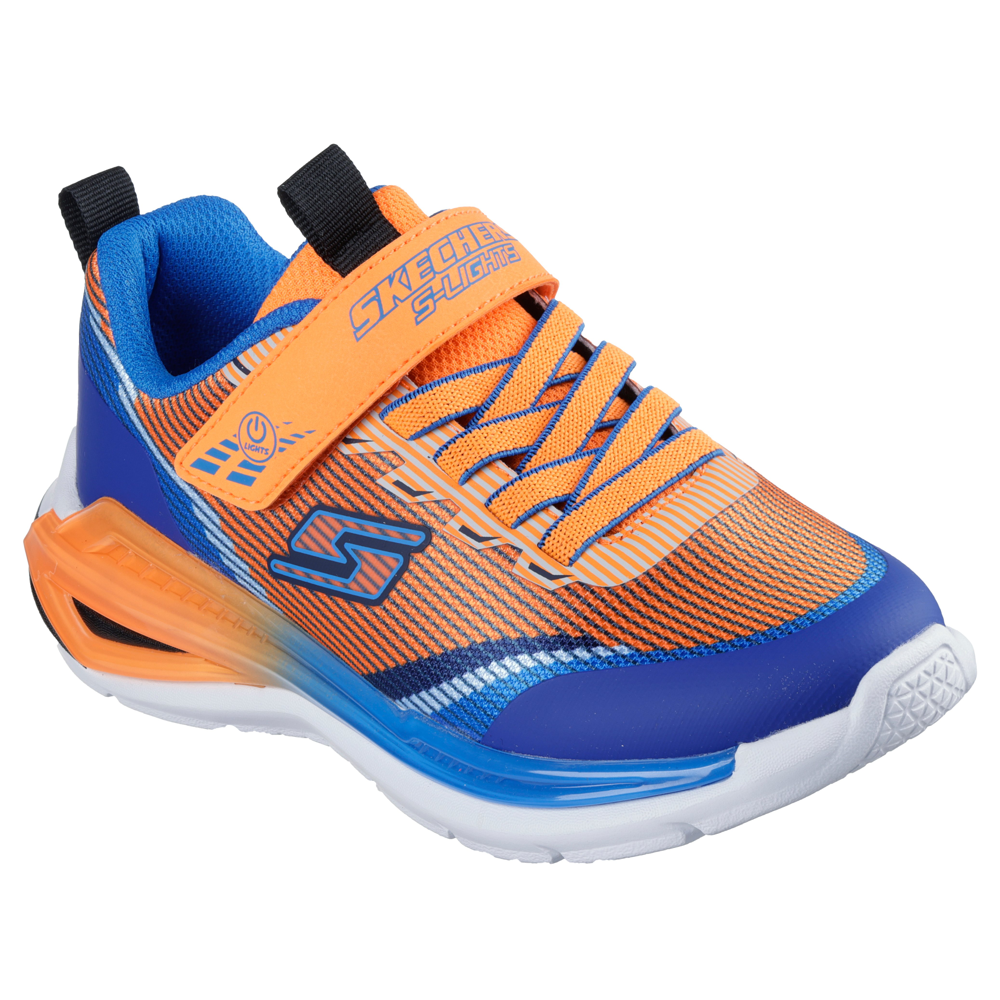 Skechers 401661l Boys Trainer-Orange/Multi
