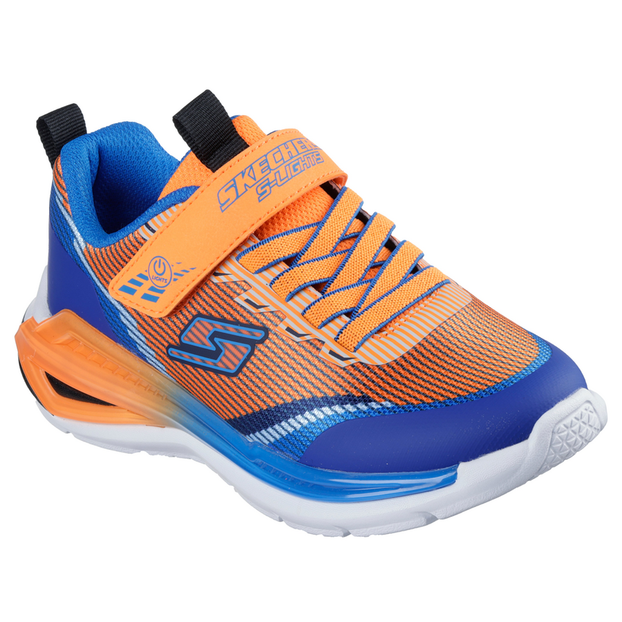Skechers 401661l Boys Trainer-Orange/Multi