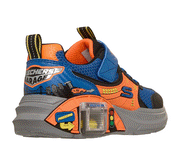 Skechers 402150l Boys Garage T-Blue/Orange
