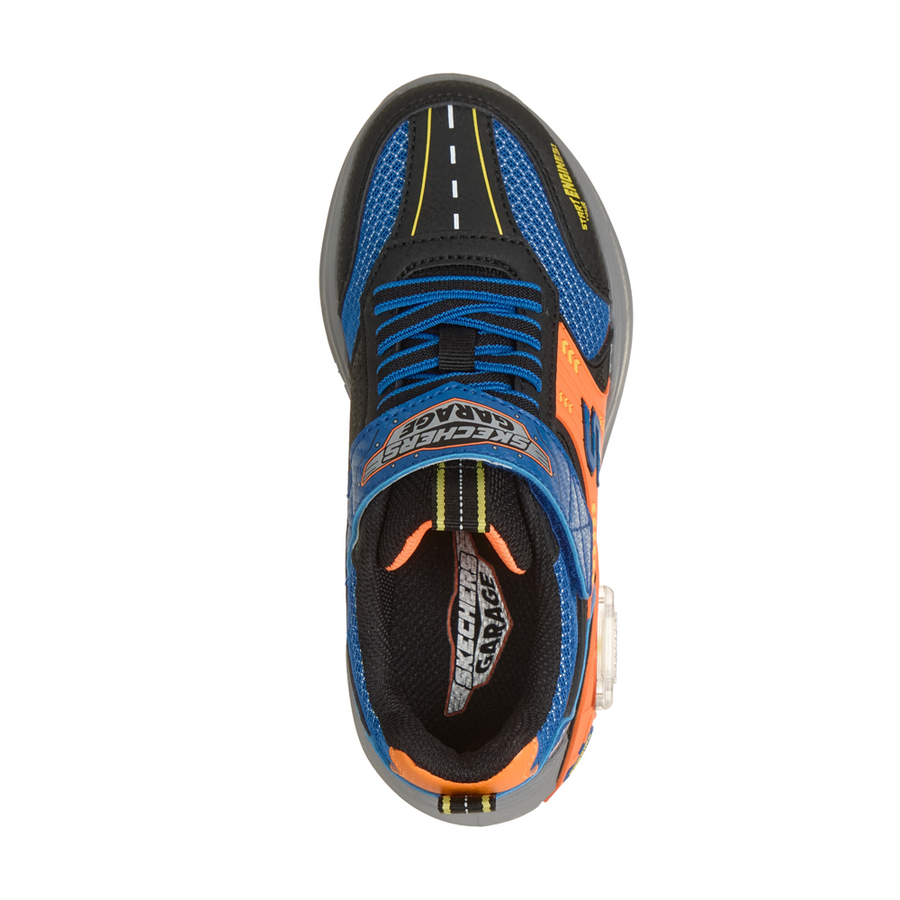 Skechers 402150l Boys Garage T-Blue/Orange