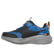 Skechers 402150l Boys Garage T-Blue/Orange