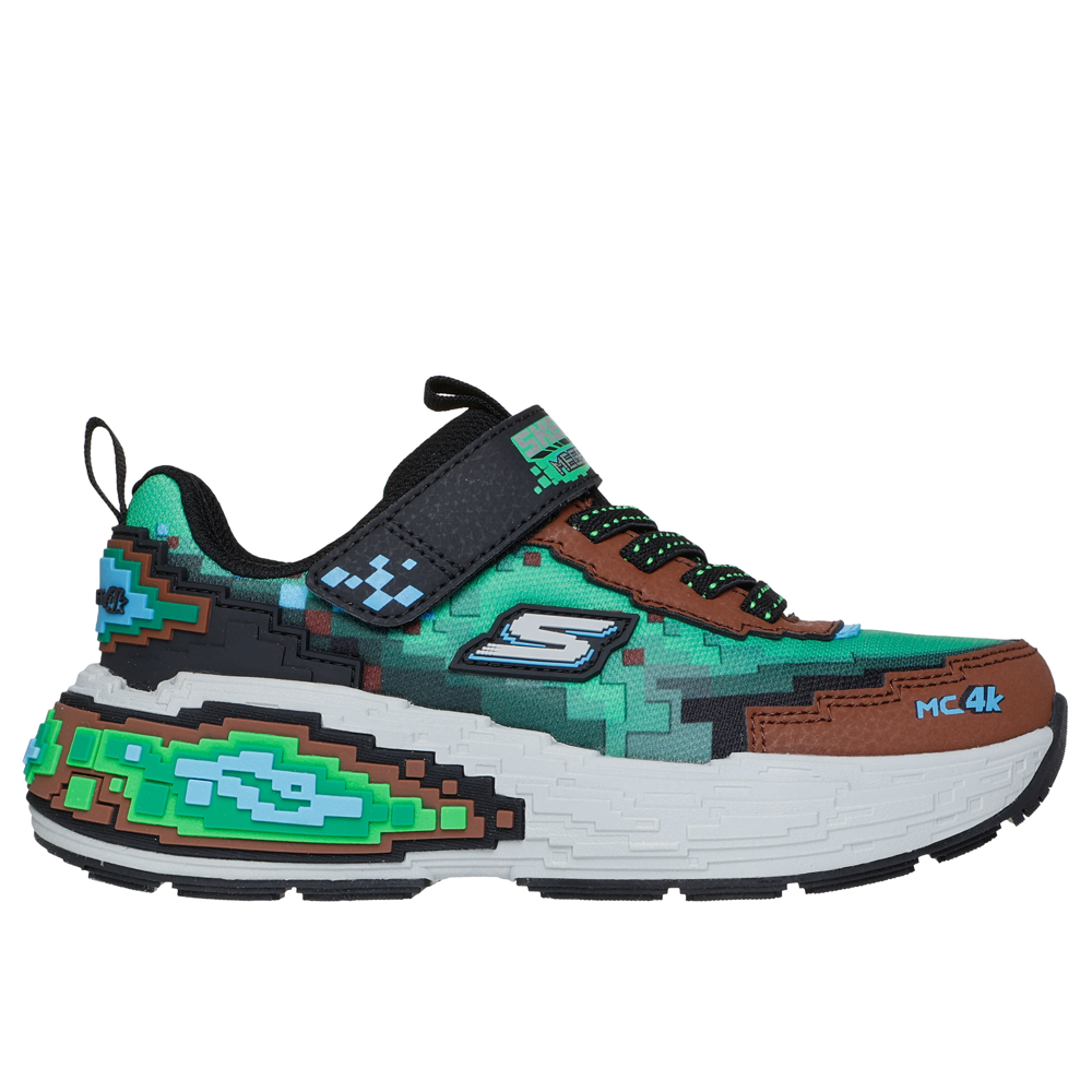 Skechers 402160L Boys Trainer-Brown Multi