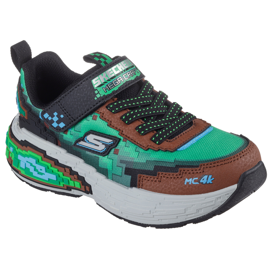 Skechers 402160L Boys Trainer-Brown Multi