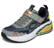 Skechers 402160l Boys Trainer-Grey/Lime