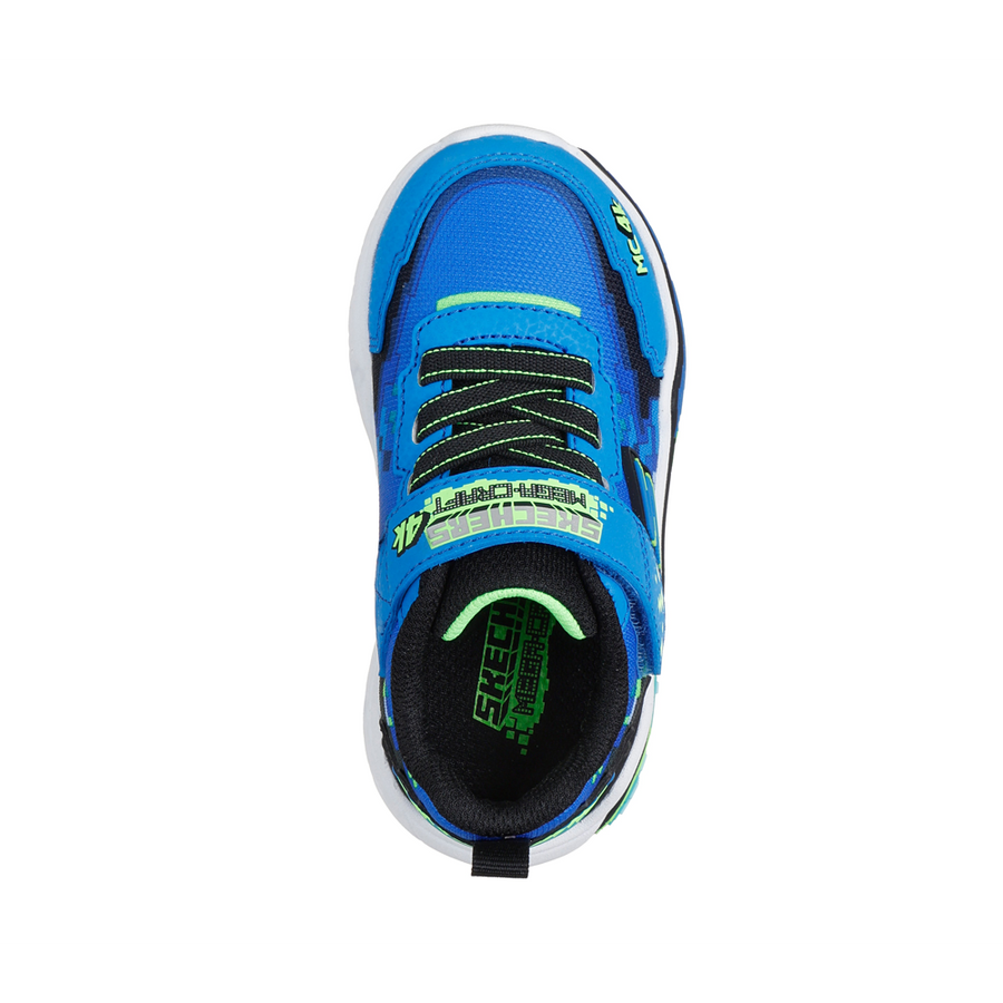 Skechers 402162N Boys Trainer-Blue/Lime