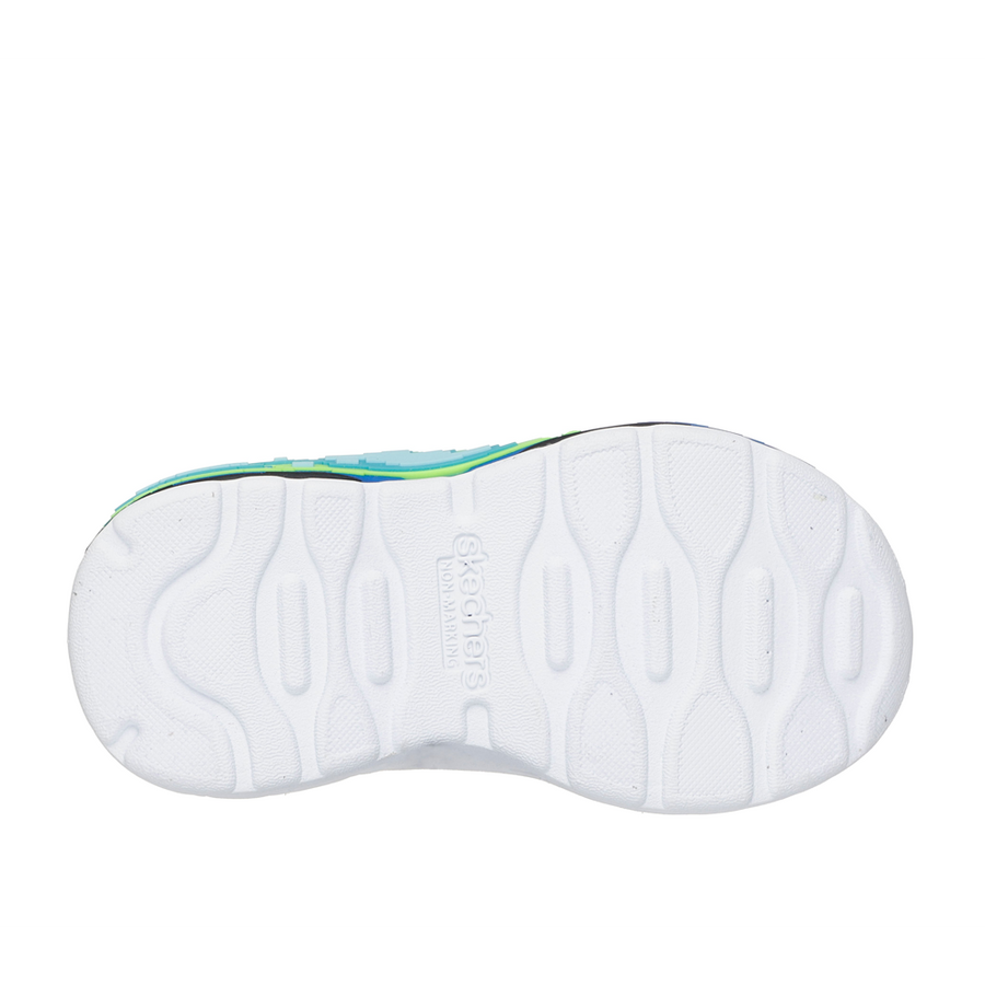 Skechers 402162N Boys Trainer-Blue/Lime