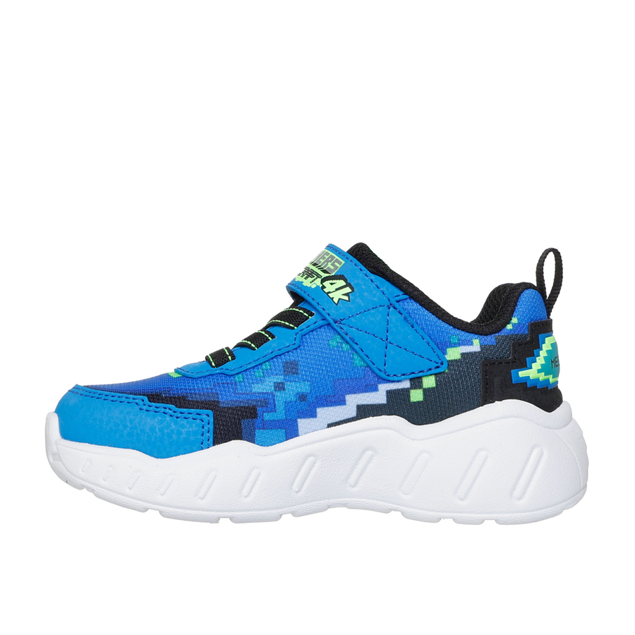 Skechers 402162N Boys Trainer-Blue/Lime