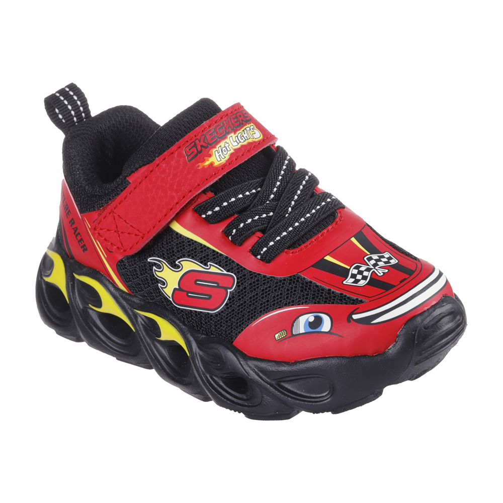 Skechers 402306N Boys Trainer-Red/Black