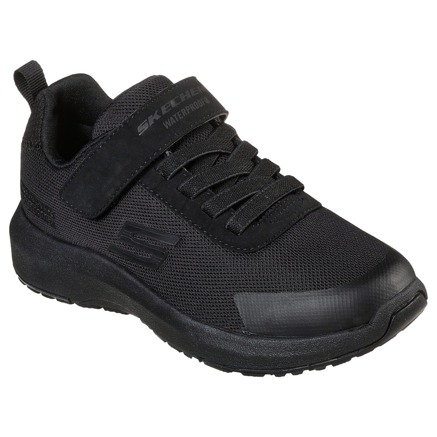 Skechers 403661 Boys Trainer-Black Waterproof