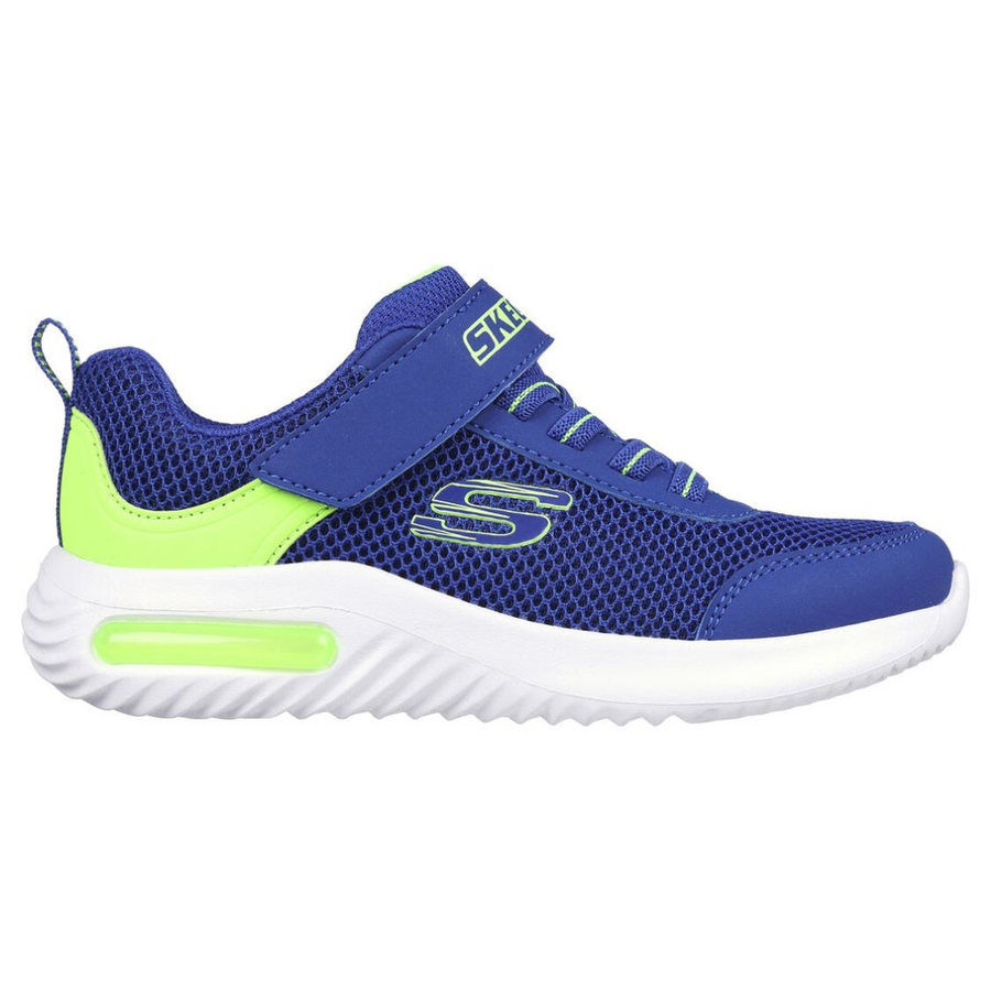 Skechers 403748 Boys Trainer-Blue/Lime