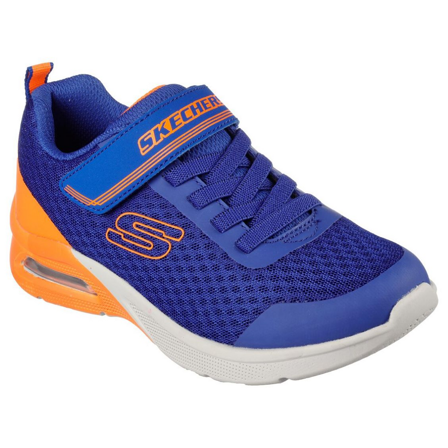 Skechers 403773 Boys Trainer-Royal/Orange