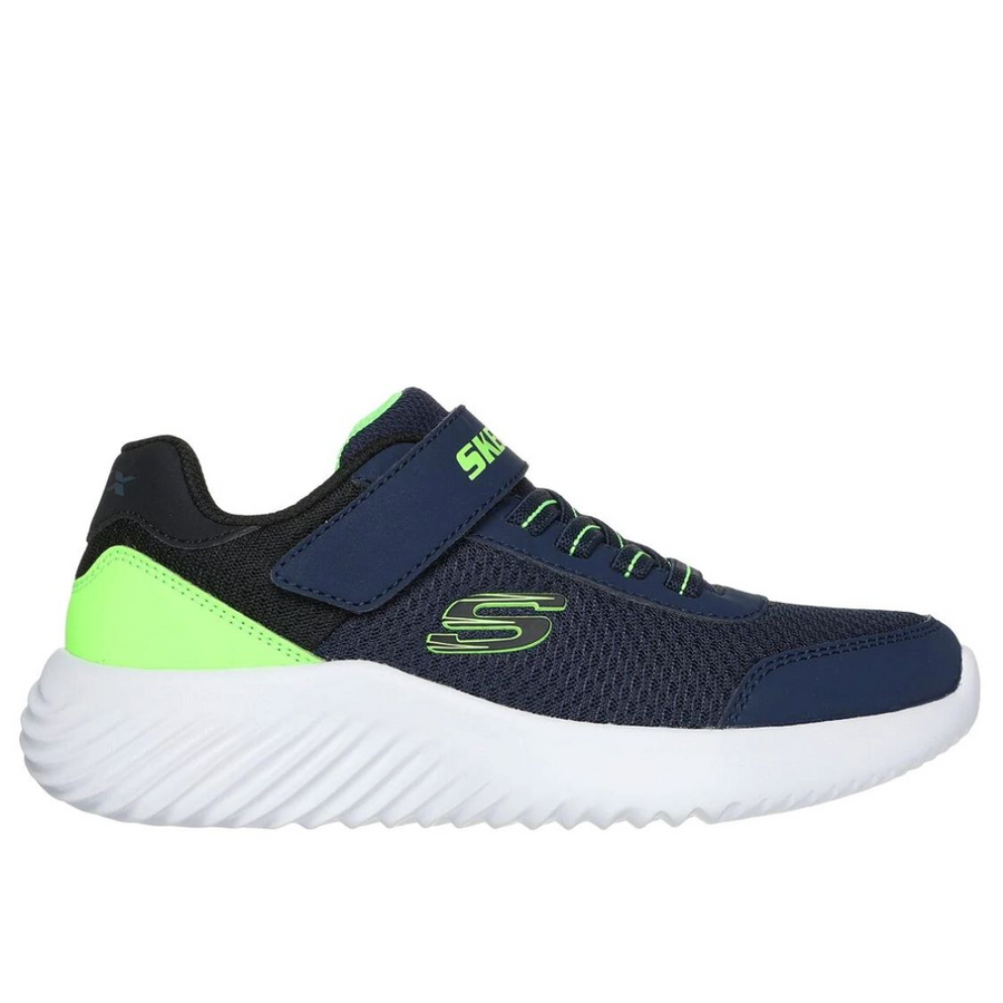 Skechers 403908N Boys Trainer-Navy/Lime