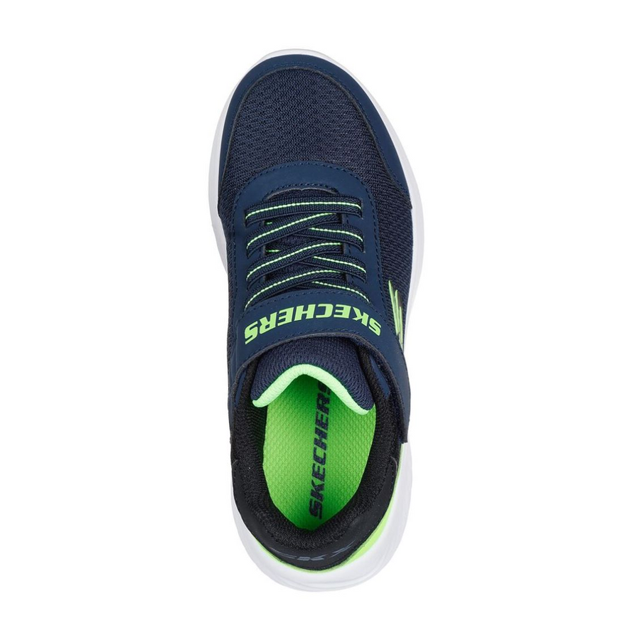 Skechers 403908N Boys Trainer-Navy/Lime