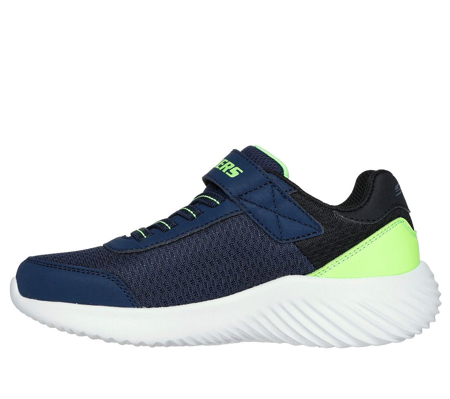 Skechers 403908N Boys Trainer-Navy/Lime