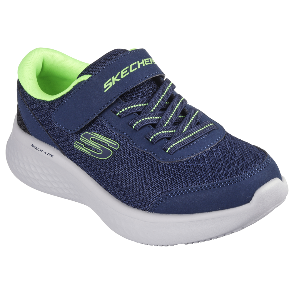 Skechers 404015L Boys Trainer Navy Lime Shoe Heaven