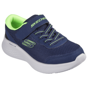 Skechers 404015L Boys Trainer-Navy/Lime