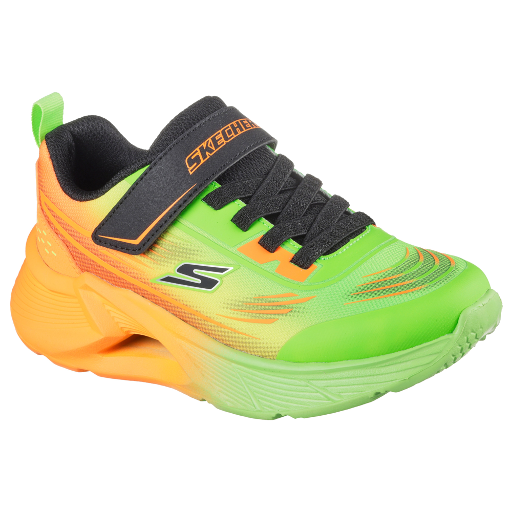 Skechers 404040l Boys Trainer-Green Multi