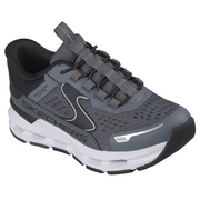 Skechers 404203l Boys Trainer-Charcoal/Black