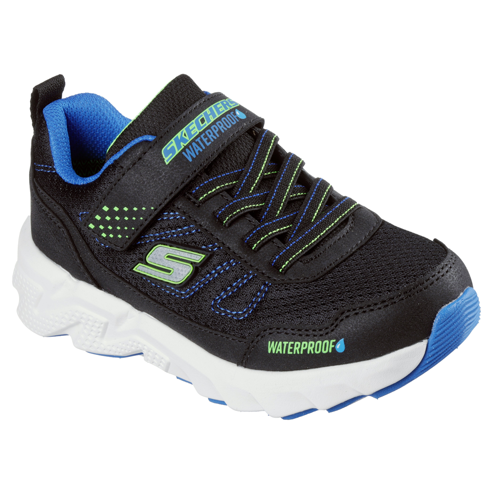 Skechers 406334l Boys Trainer-Black/Blue