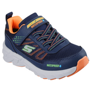 Skechers 406334l Boys Trainer-Navy/Orange