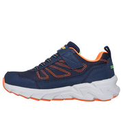 Skechers 406334l Boys Trainer-Navy/Orange