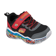 Skechers 407312n Boys Trainer-Black/Red