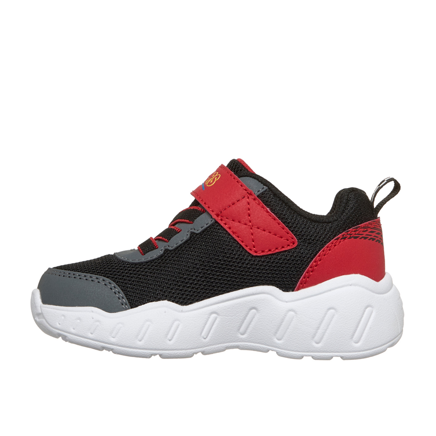 Skechers 407312n Boys Trainer-Black/Red