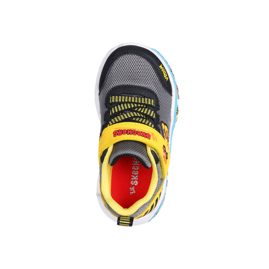 Skechers 407312n Boys Trainer-Black/Yellow