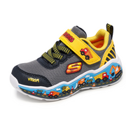 Skechers 407312n Boys Trainer-Black/Yellow