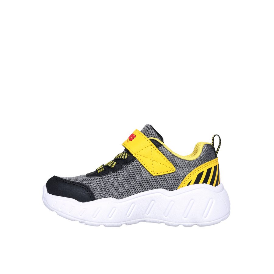 Skechers 407312n Boys Trainer-Black/Yellow