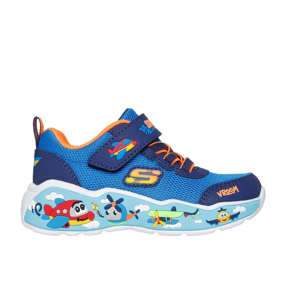 Skechers 407312n Boys Trainer-Navy/Blue