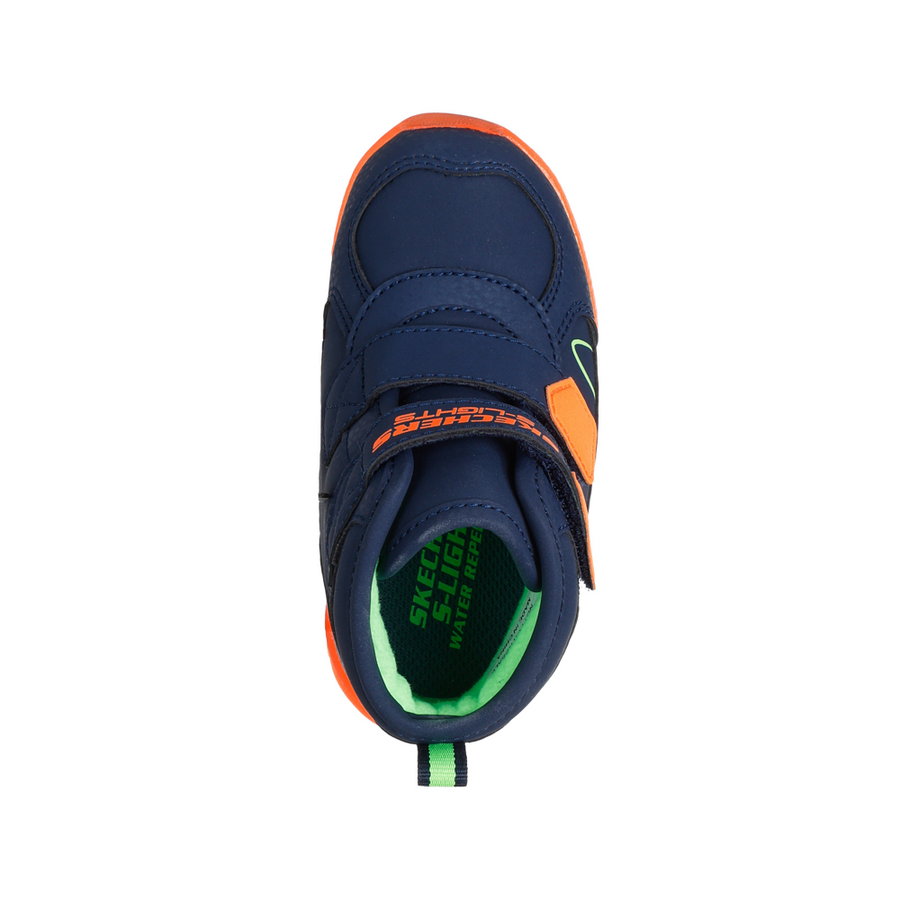 Skechers 407613N Boys Boot-Navy/Orange